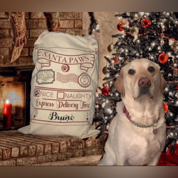 Other - Pet Santa Sack, Dog Santa Bag, Pet Christmas sack Pet Christmas Sack, Cat, NWOT
